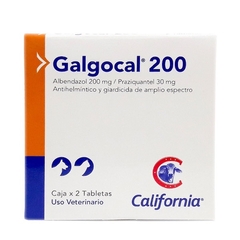 Galgocal 200 Antiparasitario Interno para Perros y Gatos. 2 Tabletas