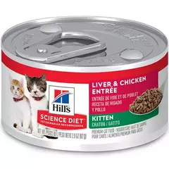 Comida para Gato Hills Gato Kitten Liver & Chicken x 5.5 oz.