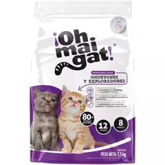 Comida para Gato Ohmaigat Gaticos Juguetones y Exploradores x 8. Kgs