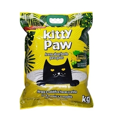 Arena para Gatos Kitty Paw con Aroma Limon 4.5 Kilos