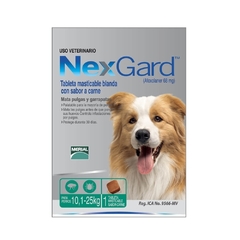 NexGard Antipulgas para Perros de 10.1 a 25 Kg. Tableta Masticable