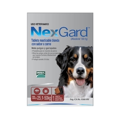 NexGard Antipulgas para Perros de 25.1 a 50 Kg. Tableta Masticable