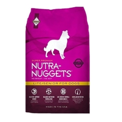 Comida para Perro Nutra Nuggets Adulto Lite Senior Pollo 15 Kgs