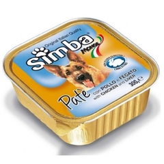 Comida para perro Simba Paté de Pollo e Hígado 300 Gr