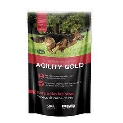 Agility Gold Pouche Adulto Trozos de Carne de Res 100 Grs