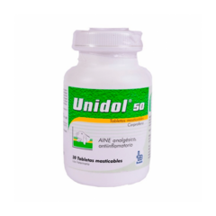 Unidol 50 mg Analgésico x 30 Tabletas