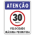 Placa Velocidade Máxima Permitida 20 x 25 cm - comprar online