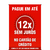 Banner parcelamento sem juros no cartão de crédito - tons de vermelho - loja online