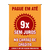 Banner parcelamento sem juros no cartão de crédito - vermelho / amarelo - comprar online