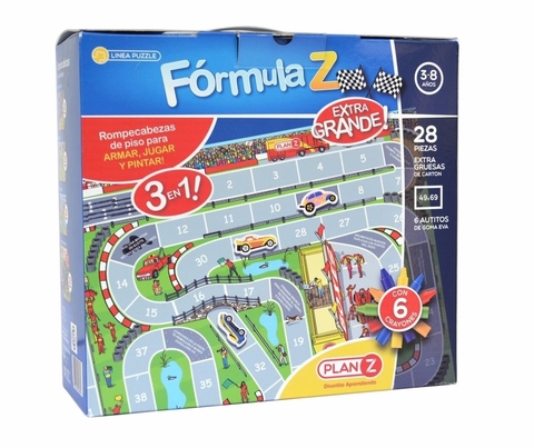 Puzzle de piso 28 piezas Formula Z - Extra grande