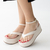 Sandália Flatform Lavínia OFF White - comprar online