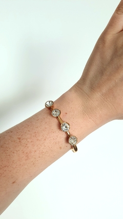 Bracelete Strass em Banho Ouro 18k - comprar online