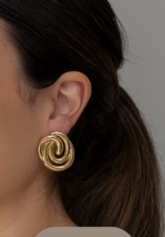 Brinco Maxi Espiral Banhado em Ouro 18k - comprar online