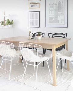 Silla Bertoia Blanca con Almohadón - comprar online