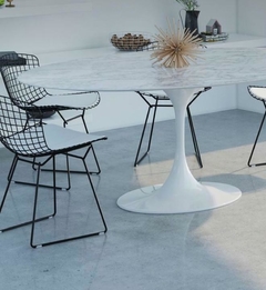 Silla Bertoia Negra con Almohadón - Meraki Design BA - Muebles y Objetos de decoracion para tu hogar, oficina o comercio!