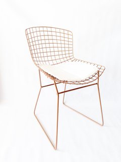 Silla Bertoia Cobre con Almohadón en internet