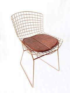 Silla Bertoia Cobre con Almohadón - Meraki Design BA - Muebles y Objetos de decoracion para tu hogar, oficina o comercio!