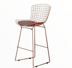 Banqueta Bertoia Cobre con Almohadón