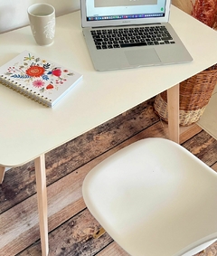 Combo escritorio + silla eames blanca - tienda online