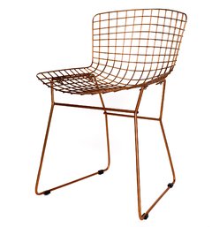 Silla Bertoia Cobre con Almohadón - comprar online