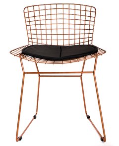 Silla Bertoia Cobre con Almohadón