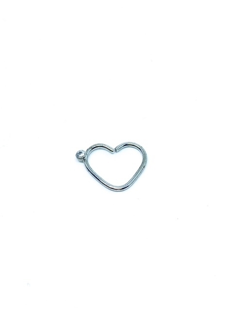 Piercing coração daith orelha direita Prata 3071 - comprar online