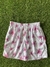 Shorts MVT Mauricinho Branco Floral Rosa