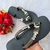 SANDÁLIA HAVAIANAS FEMININA CUSTOMIZADA COM PEDRAS PRETAS - loja online