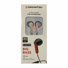 Auriculares D-AU103-WP Daihatsu In-Ear con cable, manos libres y microfono - comprar online