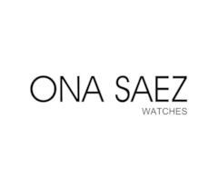 Reloj Ona Saez Paris plateado malla tejida con glitter para dama - comprar online