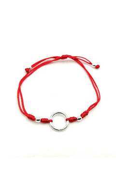 Pulsera 13998-20289 Ajustable de Cordon con Dije de Aro