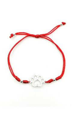 Pulsera 20872-31895 Ajustable de Cordon con Dije de Huella de Perro