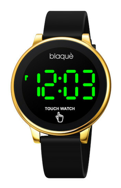 Reloj Blaquè BQ234ND Touch Led malla de caucho unisex