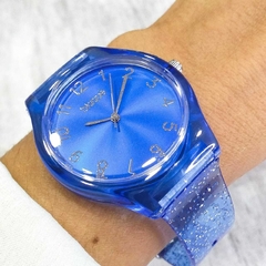 Reloj Blaquè BQ195A Malla Plàstica Azul Glitter
