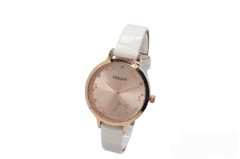 Reloj Blaquè BQ214BR para dama Malla de cuero blanco