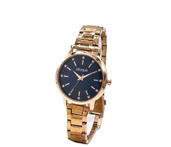 Reloj Blaquè BQ241RA malla de metal Rosè fondo Azul para dama