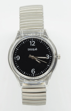Reloj Blaquè BQ192PN Malla elastizada Plateado Cuadrante Negro