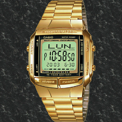 Reloj Casio DB360G-9A Vintage data bank digital de acero dorado WR - comprar online