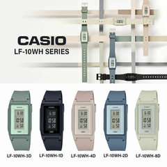 Reloj Casio LF10WH-1D digital malla de Silicona negro para dama WR - BRAINE JOYAS Y RELOJES