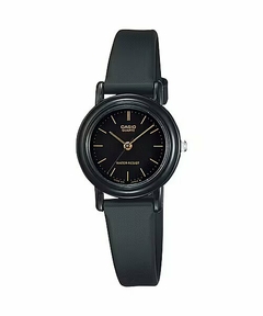 Reloj Casio LQ139AMV-1E Para Dama Malla De Caucho negro WR