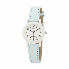 Reloj Casio LQ139L-2B Para Dama Malla De Caucho Celeste WR