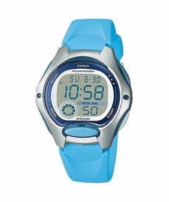 Reloj Casio LW200-2B digital malla de silicona celeste unisex WR 50M - comprar online