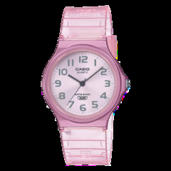 Reloj Casio MQ24S-4B malla de caucho Rosa Unisex WR - comprar online