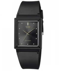 Reloj Casio MQ38-1A malla de caucho negro con Unisex WR en internet