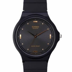 Reloj Casio MQ76-1A malla de caucho negro con Unisex WR - comprar online