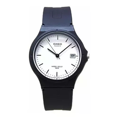 Reloj Casio MW59-7E malla de caucho negro caballero con calendario WR en internet