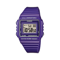 Reloj Casio W215H-6A Vintage digital malla de silicona violeta para unisex WR - comprar online