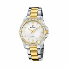 Reloj Festina Dama F20594.1 sumergible malla de acero con cubics