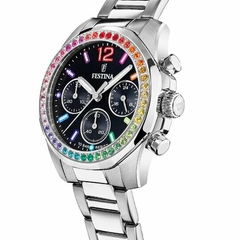 Reloj Festina Dama F20606.3 Rainbow sumergible malla de acero cronógrafo con cubics en internet