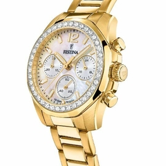 Reloj Festina Dama F20609.1 Rainbow sumergible malla de acero cronógrafo con cubics - comprar online